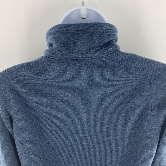 Patagonia Womens Navy Blue 1/4 Zip Better Sweater Fleece Jacket Size Medium - Picture 5 of 12